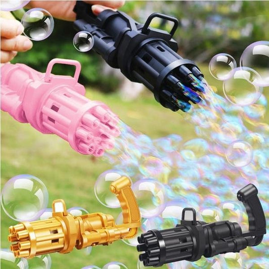 8-Hole Bubble Gun Machine -Toy gun With Bubble liquid for Kids - Bubble Gun for Kids -