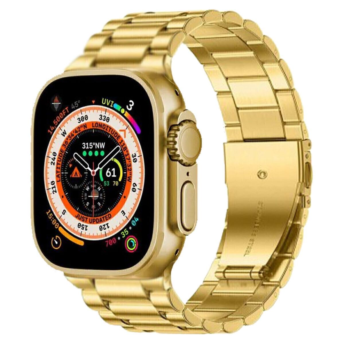 G9 Ultra Pro Smart Watch Gold Edition With 2 Extra Straps & Always On Display