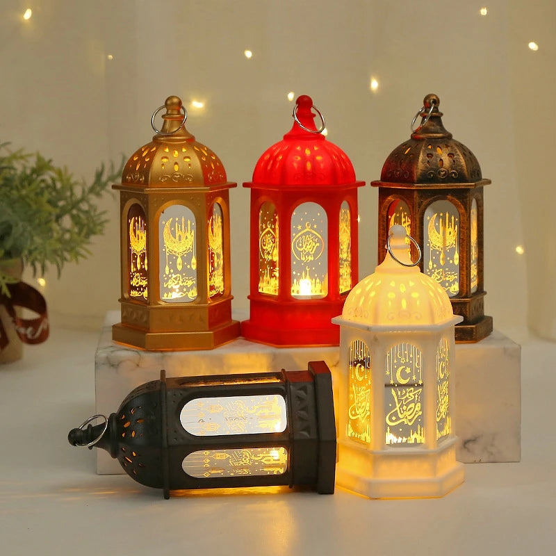 2024 Eid Mubarak Ramadan Mubarak Candle Lamp Creative Night Light
