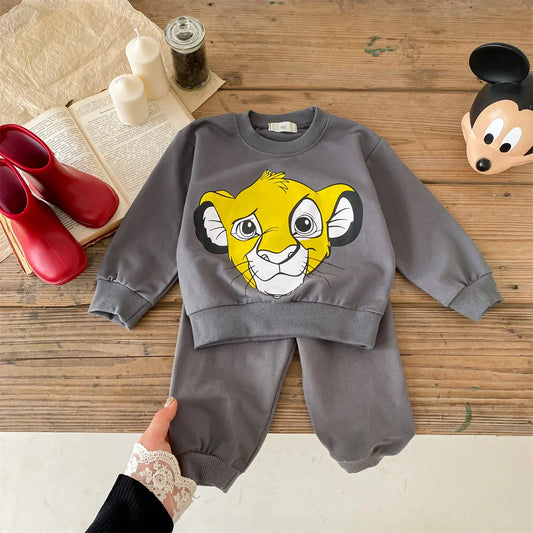 Disney New Clothing Set Child Spring And Autumn Sweatshirt Trousers